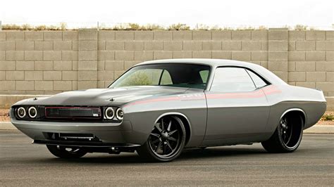 Classic Gray Coupe Car Dodge Challenger Hd Wallpaper Wallpaper Flare