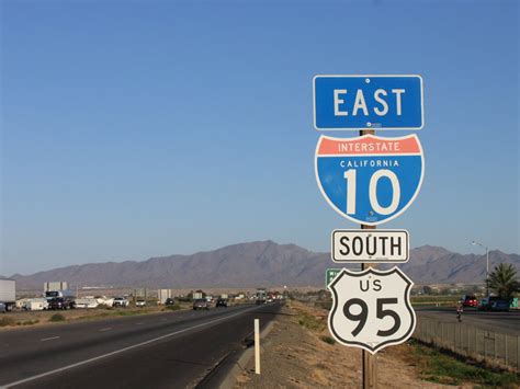 California U S Highway 95 And Interstate 10 Aaroads Shield Gallery