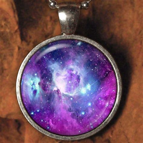 Orion Nebula C Domed Glass Tile Pendant By Crystalbouquet