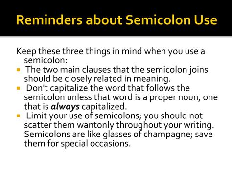 The Semicolon And The Colon Ppt Download