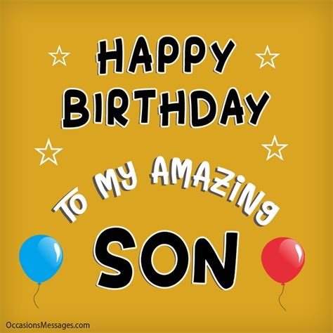 Best Birthday Wishes And Messages For Son