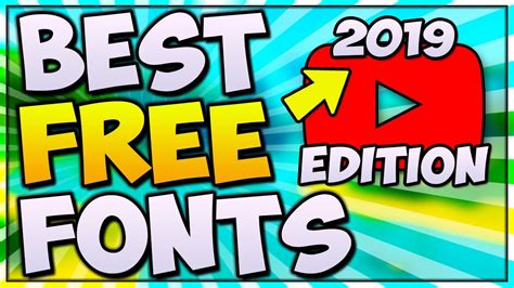 Best Free Fonts For Youtube 2017 Bannersthumbnails Youtube