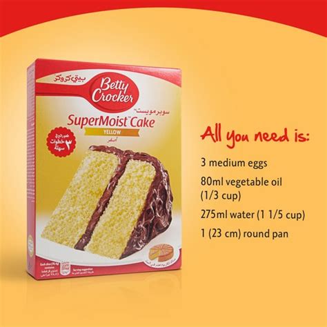 Betty crocker super moist butter recipe yellow cake mix, 6 ct, 15.25 oz. Buy Betty Crocker SuperMoist Cake Mix Yellow 500 Gm Online ...