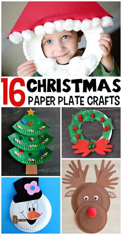 Christmas Paper Plate Crafts For Kids Lil Moo Creations
