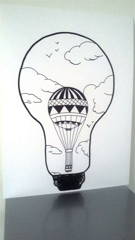 Voir plus d'idées sur le thème dessin ampoule, dessin, dessin noir et blanc. Affiche Illustration Noir et blanc ampoule " idée d'envol " : Dessins par stefe-reve-en-feutrine ...