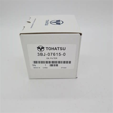 Oil Filter Genuine Tohatsu 15 Hp 20 Hp 25 30 40 50 Hp Outboard 3bj