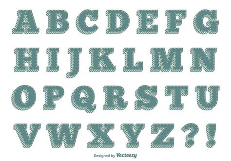 Retro Style Alphabet 134759 Welovesolo