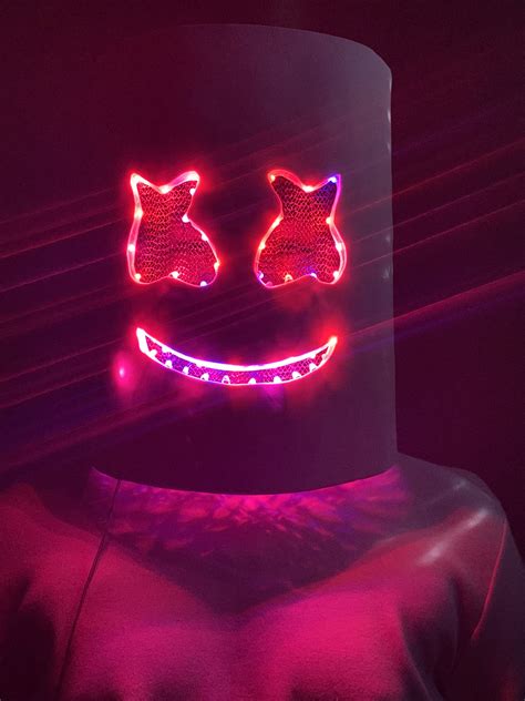 | skip to page navigation. DIY Marshmello Helmet | Battery operated lights, Novelty ...