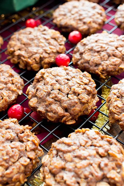 These vegan oatmeal cookies are bursting with chocolate chips, rolled oats, and naturally sweetened with brown sugar. Gluten Free Gingerbread Oatmeal Breakfast Cookies (Vegan ...