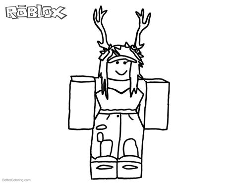 Roblox Characters Coloring Pages Free Printable Coloring Pages