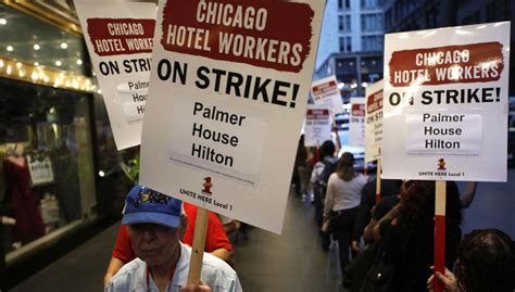 Taking To The Streets Unite Here Hotel Workers Go On Strike Peoples