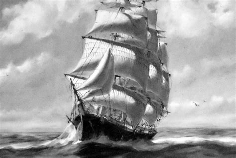 Free Photo Tall Ship Painting Adventure Transport Sail Free
