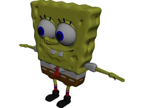 Sponge Bob Squarepants 3d Model 3dcadbrowser