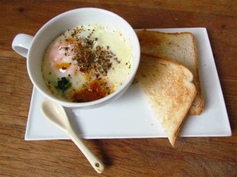 Oeuf cocotte au micro - ondes