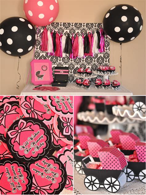 Personalize it with photos & text or purchase as is! Pink & Black Glam Baby Shower with Printables - Party ...