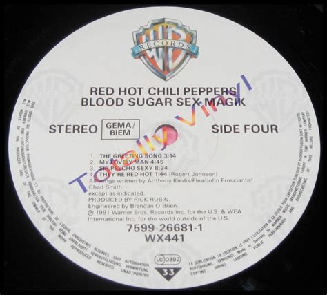 Totally Vinyl Records Red Hot Chili Peppers Blood Sugar Sex Magik Lp