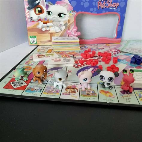 Monopoly Littlest Pet Shop Edition Parker Brothers 2007 Complete With 6