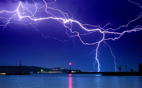 Lightning Strike Lightning Photography Long Exposure Night Hd
