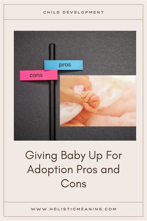 Giving Baby Up For Adoption Pros And Cons Holistic Meaning
