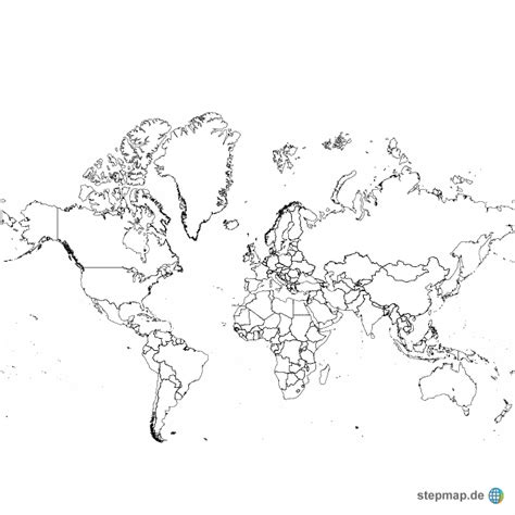 Stepmap Gf Landkarte Für Welt
