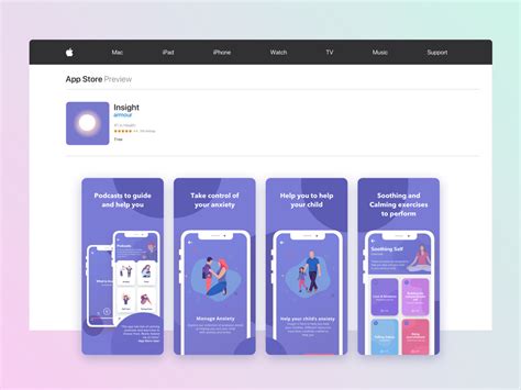 app store preview mental health app by will morrissey on dribbble