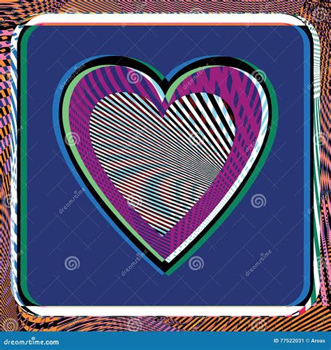 Abstract Heart Illustration Stock Vector Illustration Of Grunge