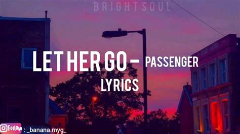 Let Her Go Passenger Lyrics Youtube