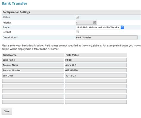 Customers can select bank transfer as the payment method on checkout and copy your account details. Bank Transfer | Payment Gateways | CubeCart