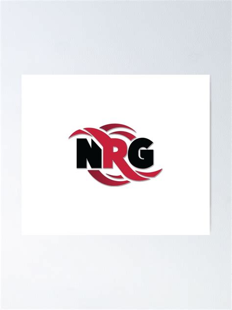 Nrg Logo Poster For Sale By Swest2 Redbubble