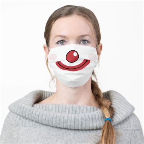 Clown Adult Cloth Face Mask Zazzle