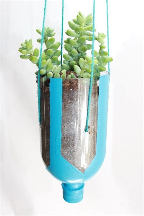 How To Make Hanging Planters From Recycled Water Bottles Momtastic