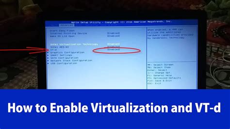 (the default of this item is enabled in you can use the intel® processor identification utility to verify whether your system can support intel® virtualization technology. How to enable virtual technology (vt-x,vt-d) in BIOS ...