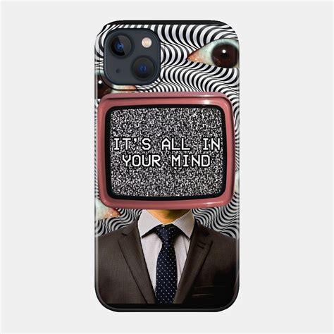 Weirdcore Aesthetic Weird Eyes Optical Illusion Tv Iphone Case