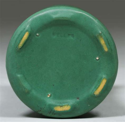 Weller Pottery Matte Green Vase C1910 California Historical Design