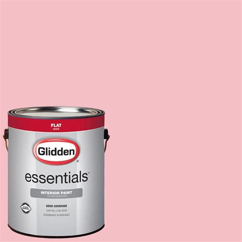 Glidden Essentials 1 Gal Hdgr29 Cotton Candy Pink Flat Interior Paint