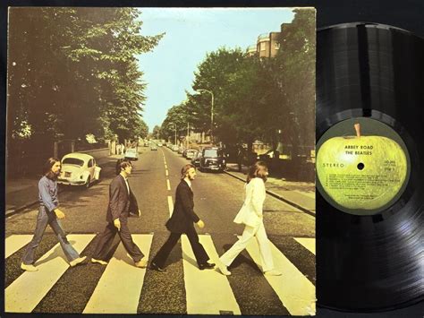 The Beatles Abbey Road So 383 Capitol Rainbow Label Lp Vinyl Record