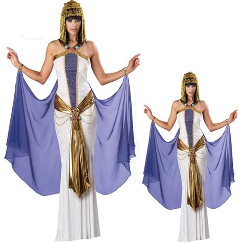 Sexy Egyptian Goddess Beautiful Queen Of The Nile Cleopatra Costume Womens Royal Halloween Arab