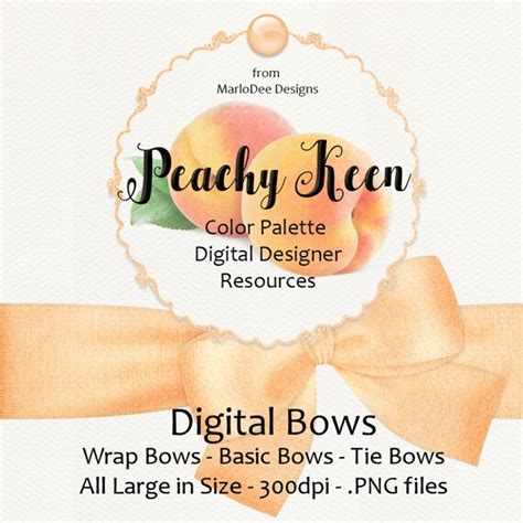 Peachy Keen 30 Color Palette Designer Resources Digital Etsy