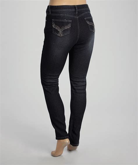 Look What I Found On Zulily Be Girl Black Embellished Skinny Jeans