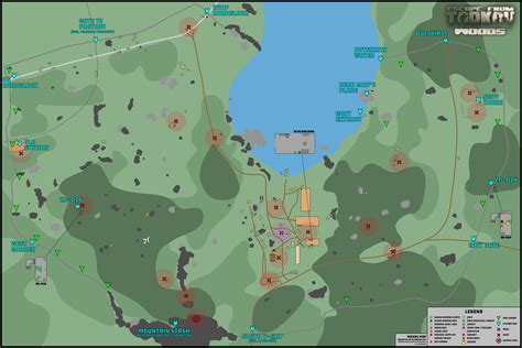 Escape From Customs Tarkov Woods Map