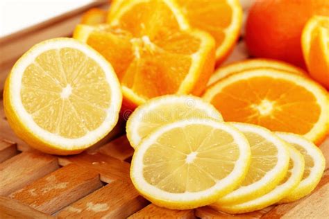 Lemon And Orange Slices 3 Stock Photo Image Of Color 18230464