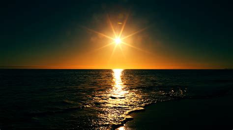Hintergrundbilder Sonnenlicht Sonnenuntergang Meer Wasser Natur