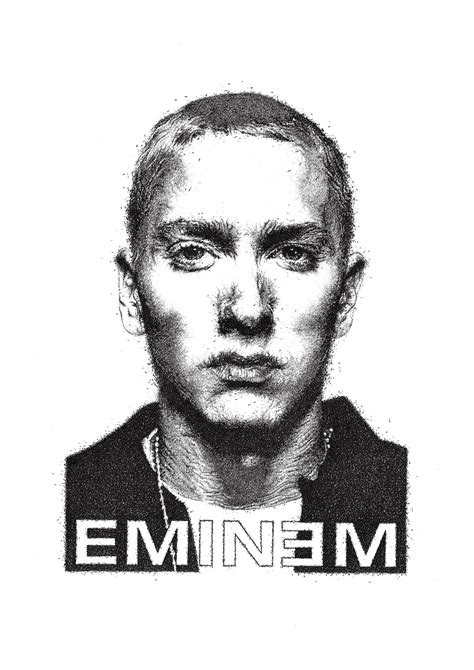 Eminem Print Slim Shady Pen Drawing Pen Illustration Eminem Etsy