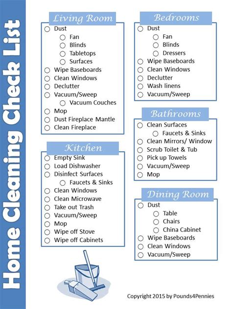Easy Weekly Cleaning Checklist For Your Schedule