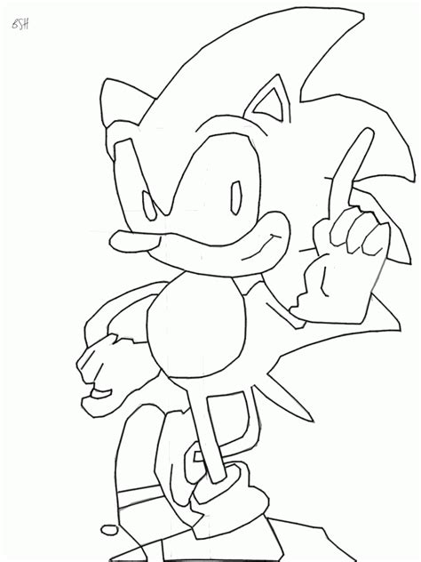Sonic Cartoon Characters Coloring Home