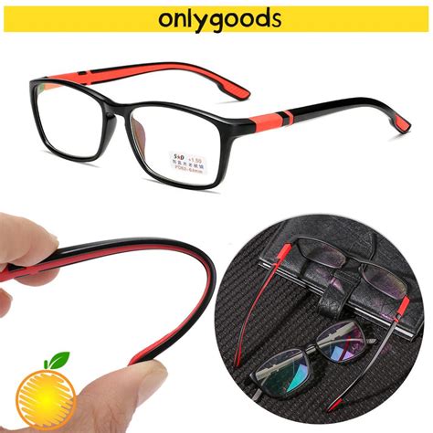 May Flower Mini Alloy Reading Glasses Ultra Light Square Foldable Presbyopia Eyewear With Wallet