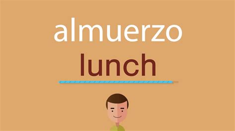 Cómo Se Dice Almuerzo En Inglés Youtube