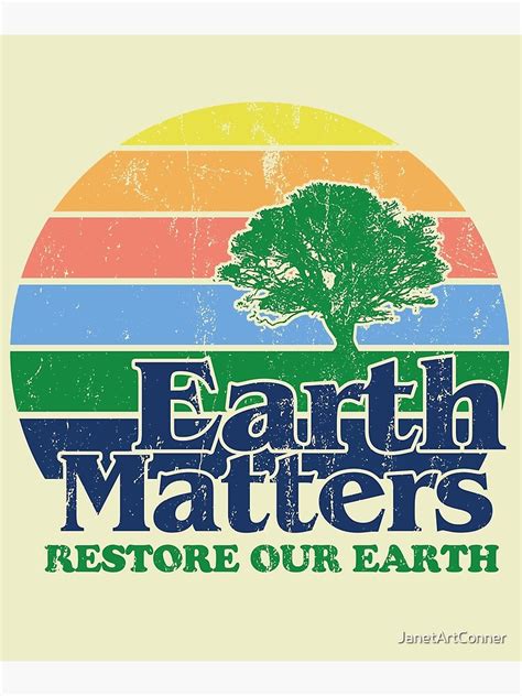 Earth Day 2021 Earth Matters 51st Design Poster By Janetartconner