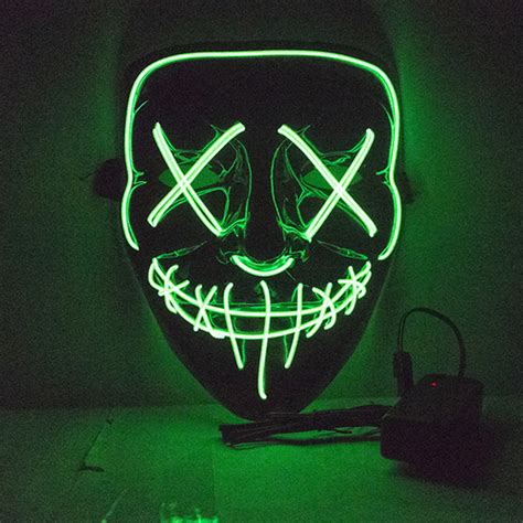 Green Light Up Purge Mask Halloween Costumes To Buy