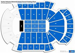 Vystar Veterans Memorial Arena Seating Charts For Concerts